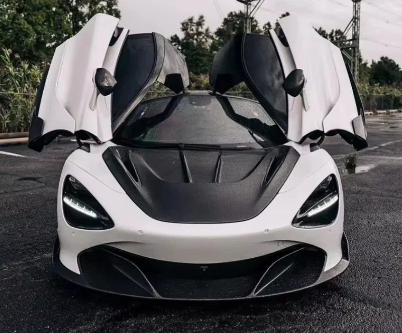 Dry Carbon Fiber Front Bumper Lip Splitter Body Kit for McLaren 720S 2017-19 Rear Bumper