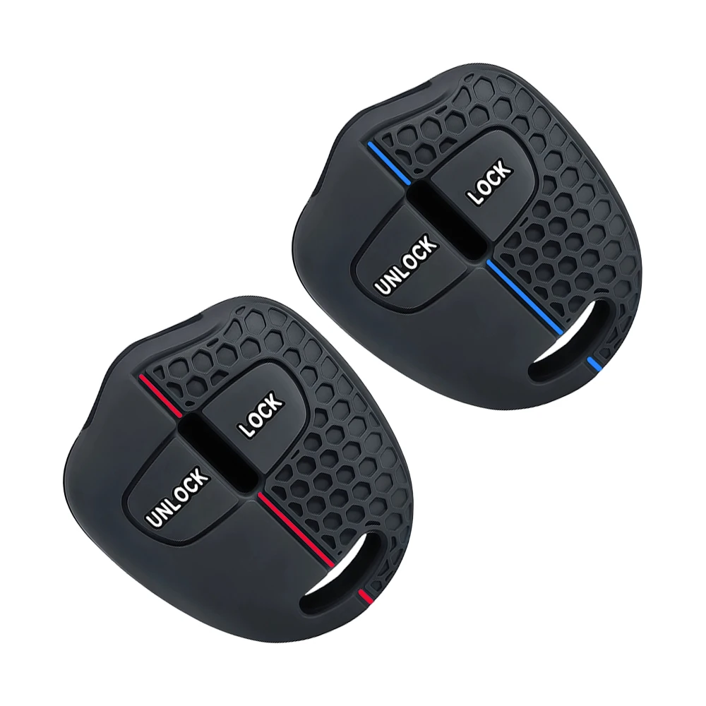 Coque de clé de voiture en Silicone à 2 boutons, pour Mitsubishi Lancer EX Evolution Grandis Outlander