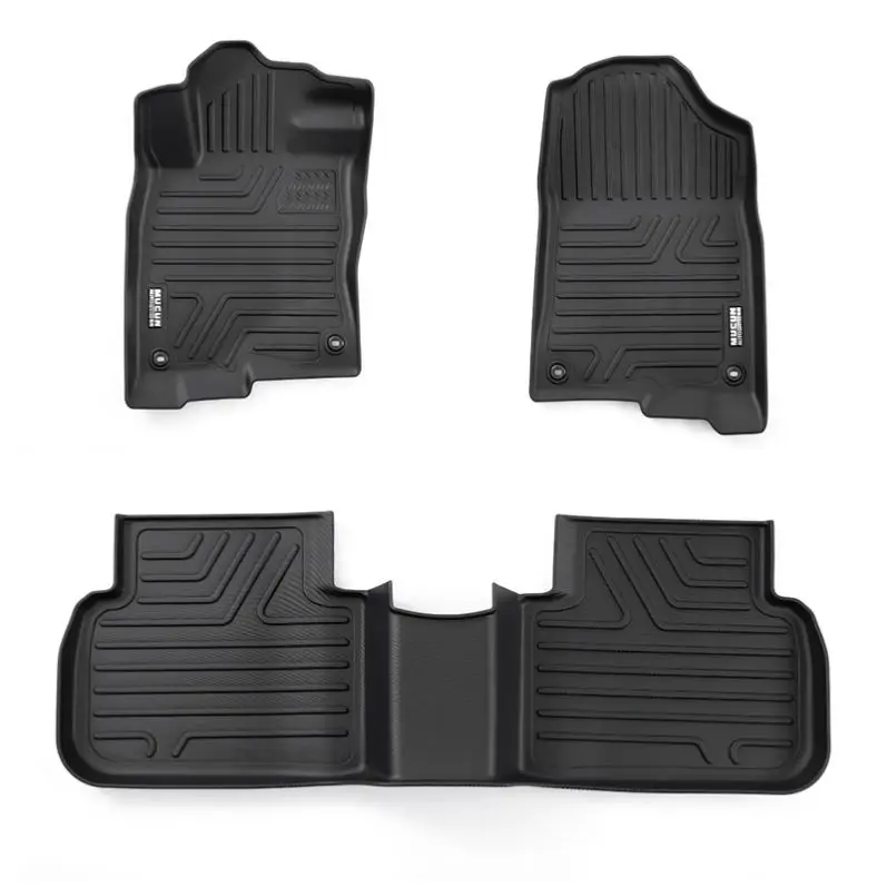 Dream Car New Design 3 Pcs Full Set 3D 5D Car Floor Mat Anti-Slip Red Color Single Layer Vehicle Car Mats For 22-24  Civic