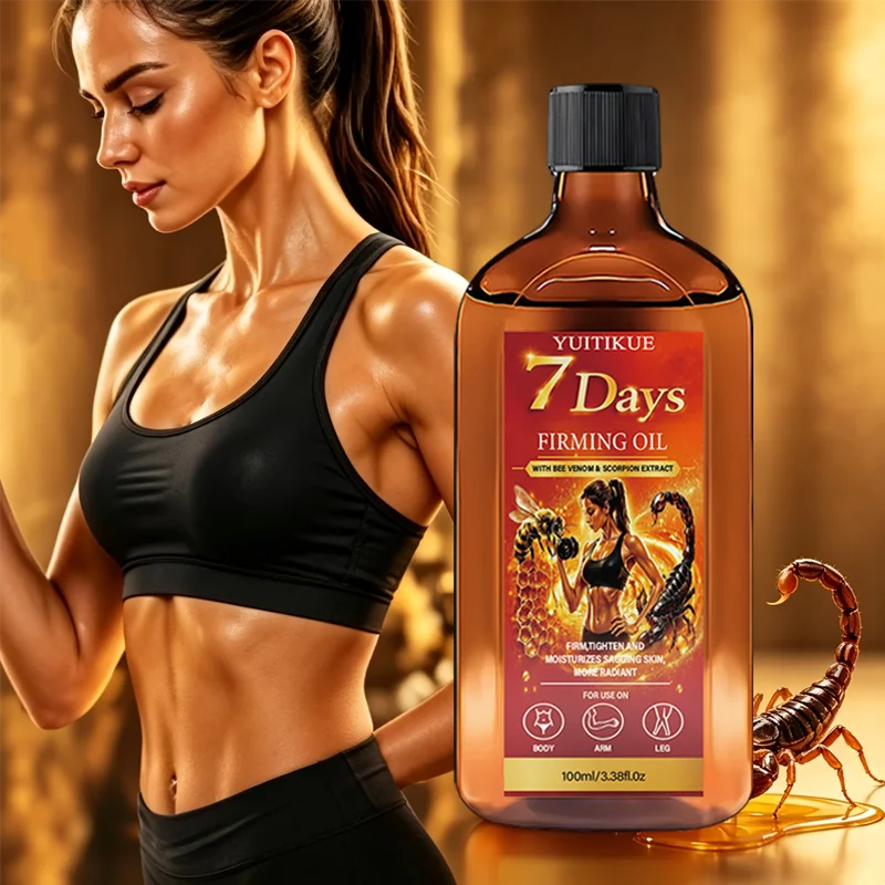 7 Days Firming Oil With Bee Venom Scorpion Extract Moisturizing Body Oil Tighten Sagging Skin Care Oil For Body Arm Leg 100ml