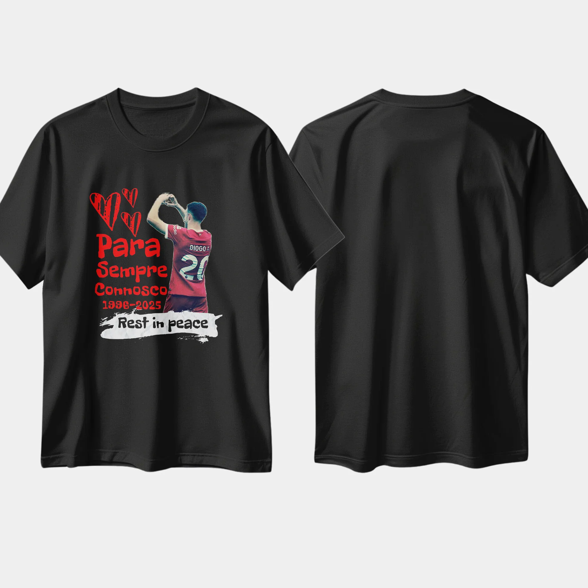 

Football Star RIP JOTA Memorial T-shirt for Portuguese Graphic T Shirts Unisex Cotton Round Neck Streetwear Tees Short Sleeve