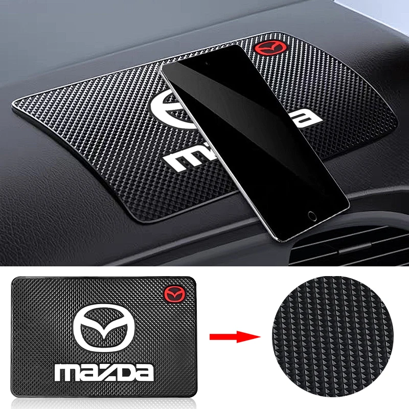 

Автомобильный противоскользящий коврик с логотипом, держатель для телефона, нескользящий коврик для стайлинга автомобиля для Mazda Speed MS 2 3 6 5 gg gj gh cx5 cx30 cx3 cx7 mx5 Axela MX3