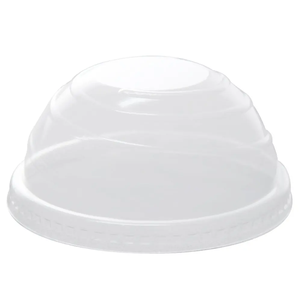 

C-KCDL90-NH 90mm PET Dome Lid, NO Hole, Fits 12 oz - 22 oz Paper Cold Cups (Pack of 1000)