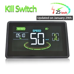 H6C Bicycle Computer Large Screen Led Cycling Computer Odometer Accurate Waterproof Bicycle Speedometer E Bike Accessories