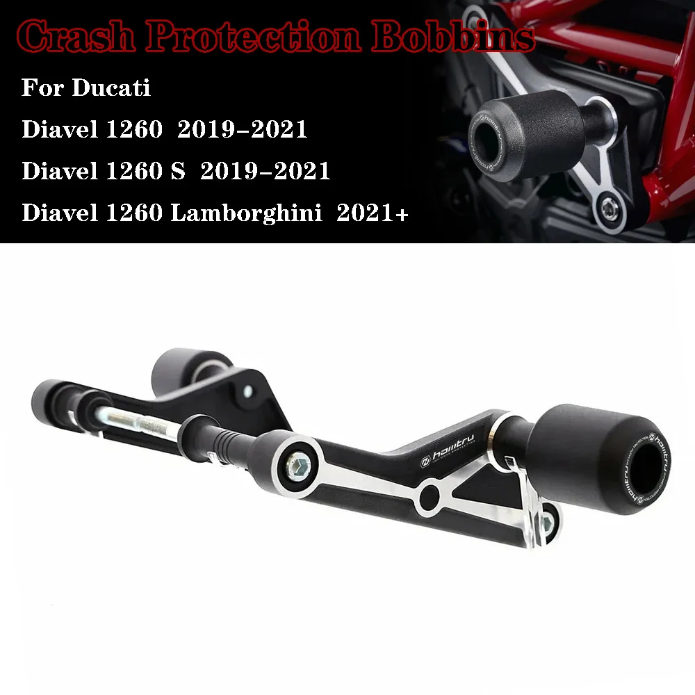 For Ducati Diavel 1260 / S / Lamborghini 2019+ Motorcycle Crash Bobbins Landing Protection