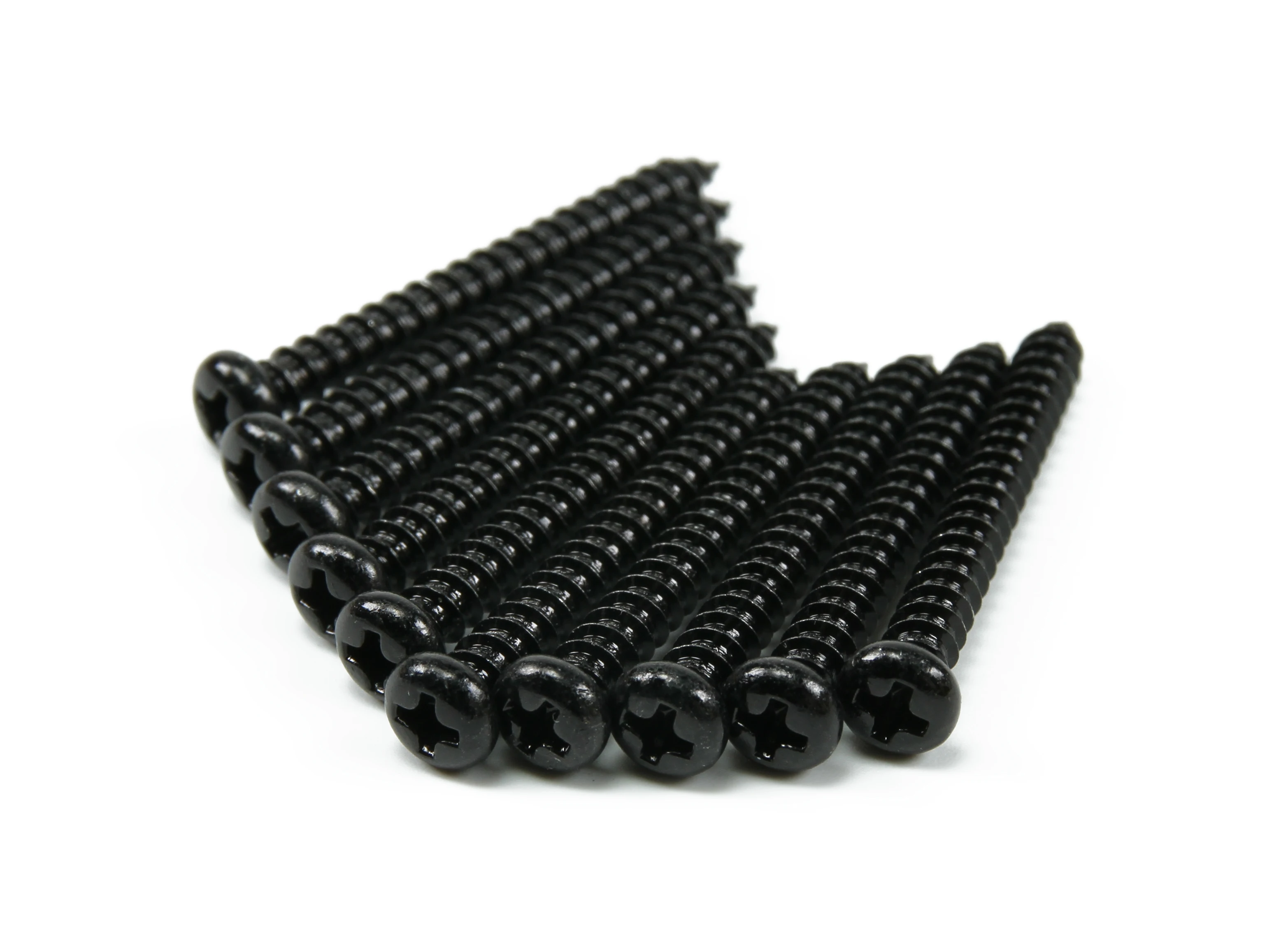 Screw Round Head Phillips M4x36mm Self Tapping Steel Black (10pcs)