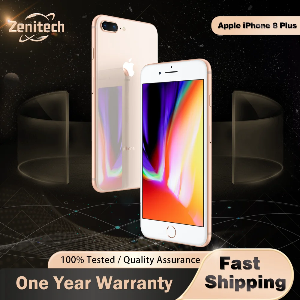 هاتف Apple iPhone 8 Plus 4G LTE بشاشة 5.5 بوصة وشاشة Retina لهجة حقيقية 64 جيجابايت/256 جيجابايت ROM 12 ميجابكسل A11 شريحة بيونيك هاتف ذكي سداسي النواة #1