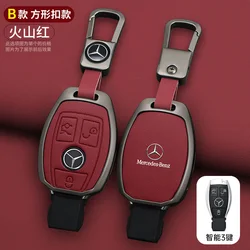 Metal Car Key Case Cover Protector Shell for Mercedes Benz A B C E Class GLS GLA GLK GLC CLS CLA AMG W204 W205 W212 W463 W176