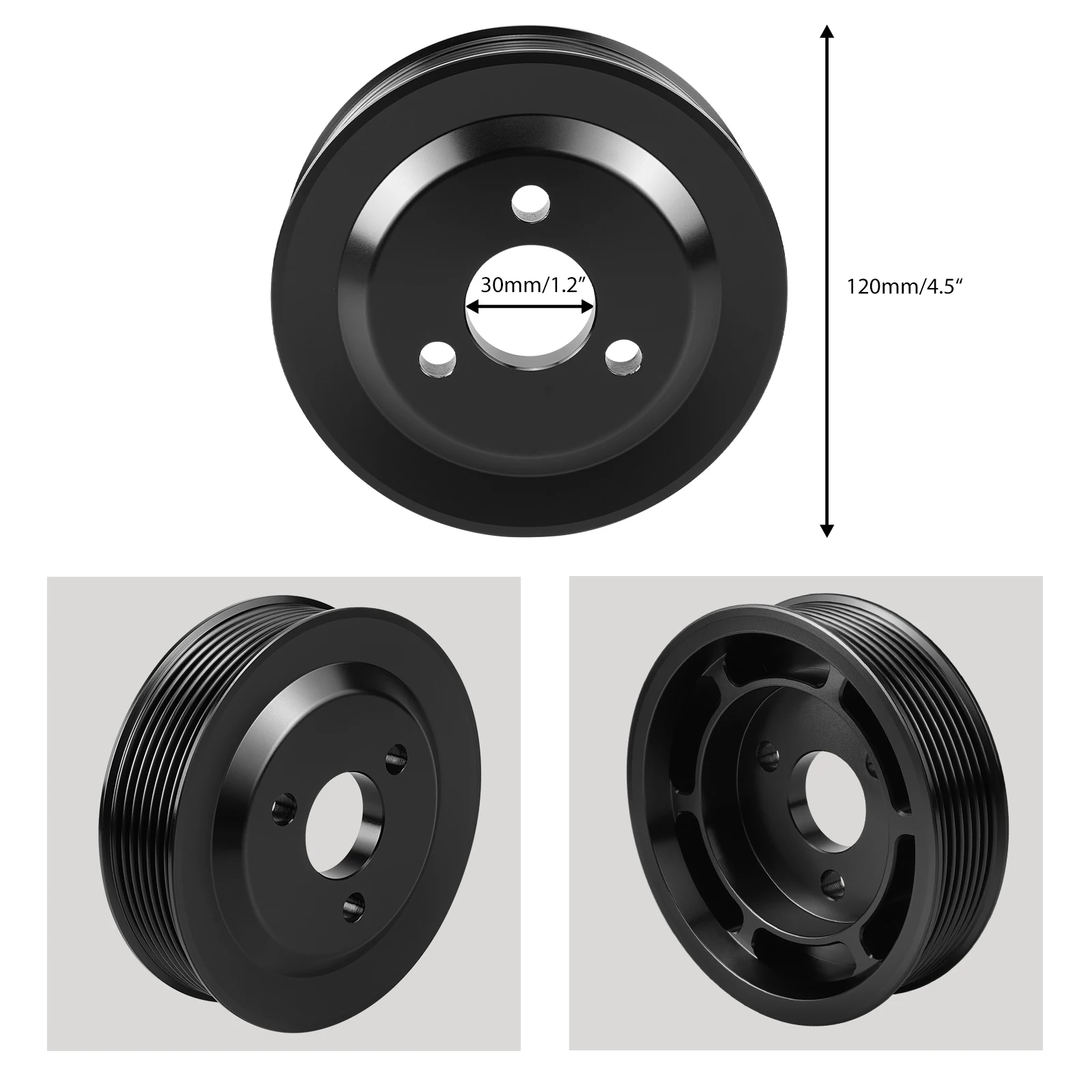 For BMW N54 E82 E90 E91 E93 Power Steering Pulley Heavy Duty Pulley For E88 135i 335i 335xi 2008-2010 BEVINSEE Car Accessories