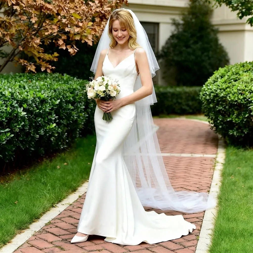 

300CM Cathedral Wedding Veil 4 Tier Tulle Bridal Veils with Comb Long Royal Train Headpiece Church Ceremony Accessories G27