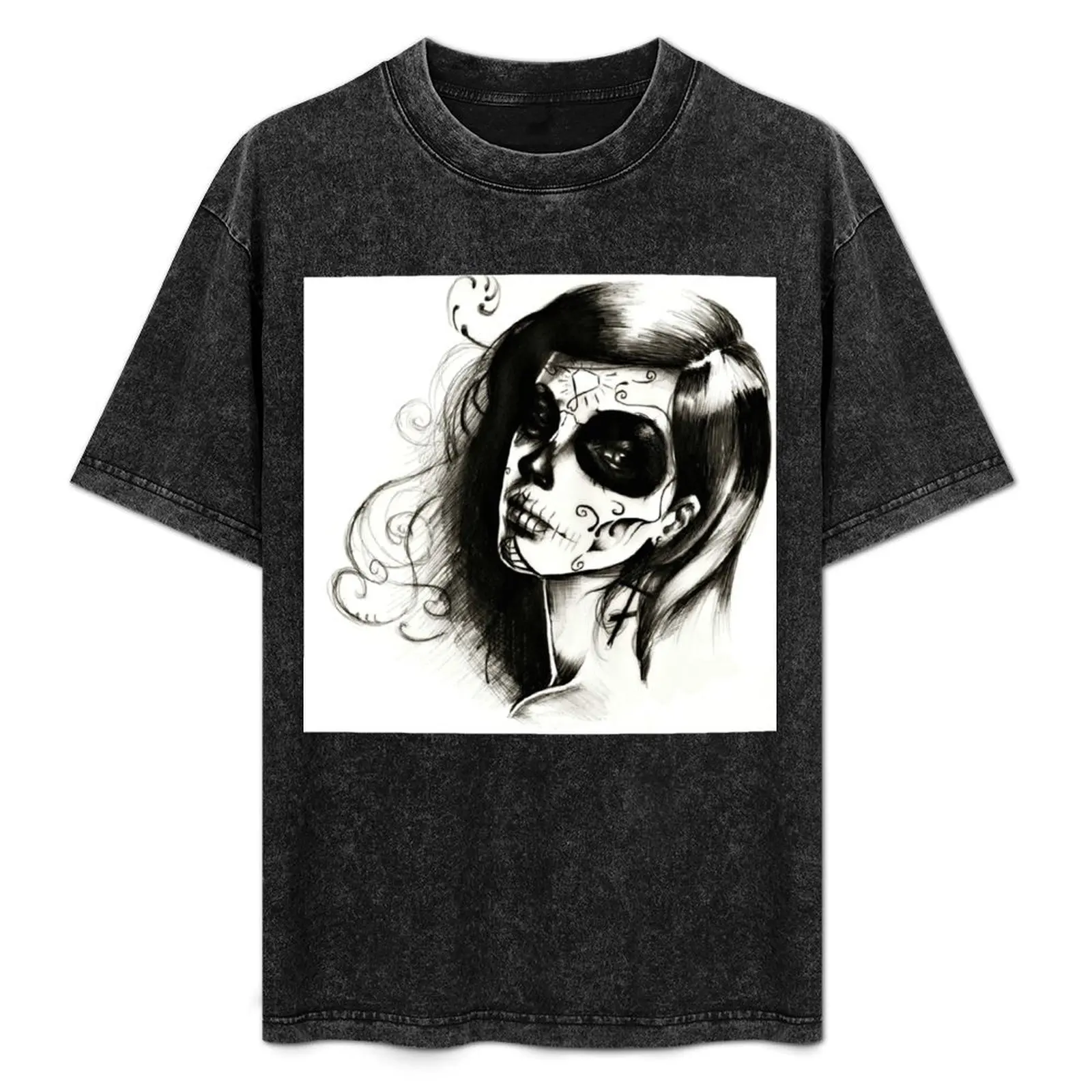 

Sugar Skull T-Shirt anime tshirt shirts graphic tees aesthetic clothes mens workout shirts