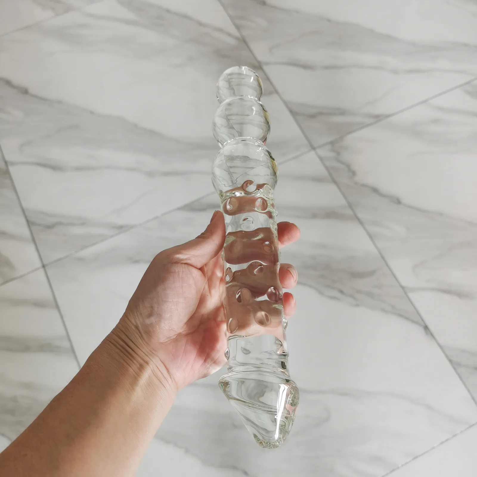 VaHppy Super Large 5.2*30CM 800g Penis Glass Anal Plugs Dildo Multifunction Male/Female Masturbation Gay Extended Anal Sex Toys