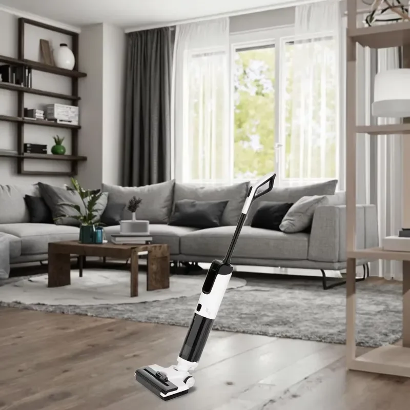 Portable Handheld Wireless Vacuum Cleaner Wet Dry Use for Hardwood Tile Floor Smart Household Cleaning Device Lightweight