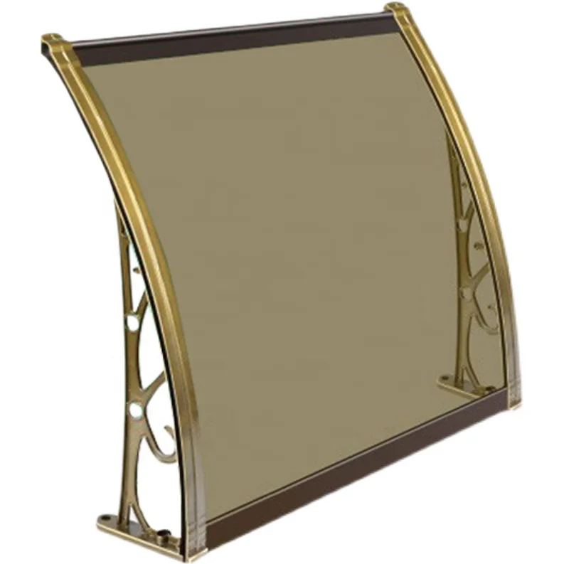Multi Sizes Window Awning UV Protection Polycarbonate Canopy Patio Cover Aluminum  Door Awning