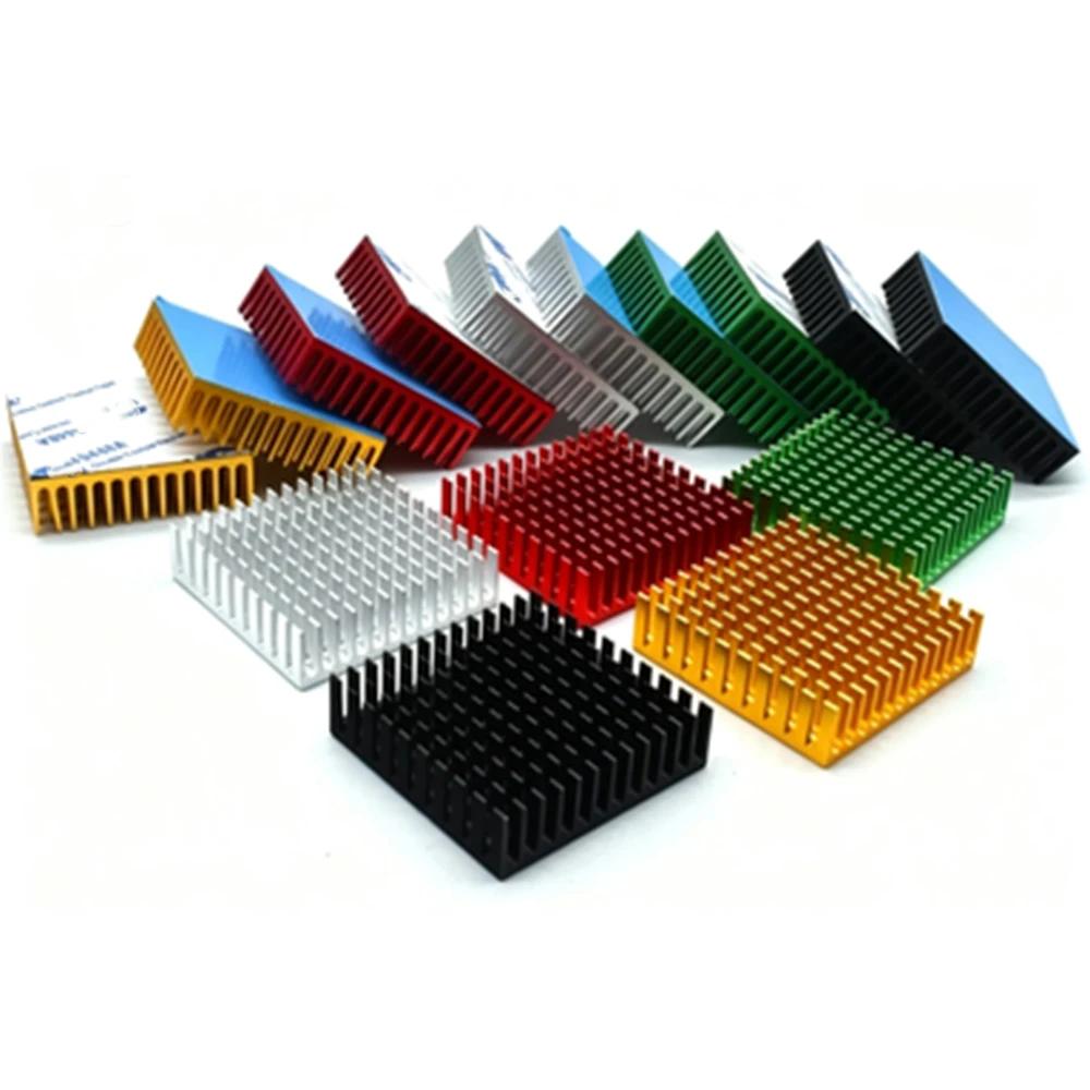 1pcs 40x40x11mm Slotted Aluminum Profile Heatsink Radiator Transistor Chip Electronic Components Cooling Block