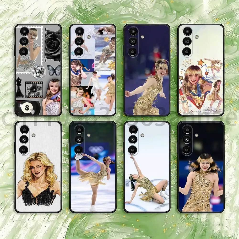 A-Alysa Liu Gold 2026 Skating Phone Case For Samsung Galaxy S21 22 23 24 S25 Ultra PlusS20 FE S10 Plus  Cover Funda