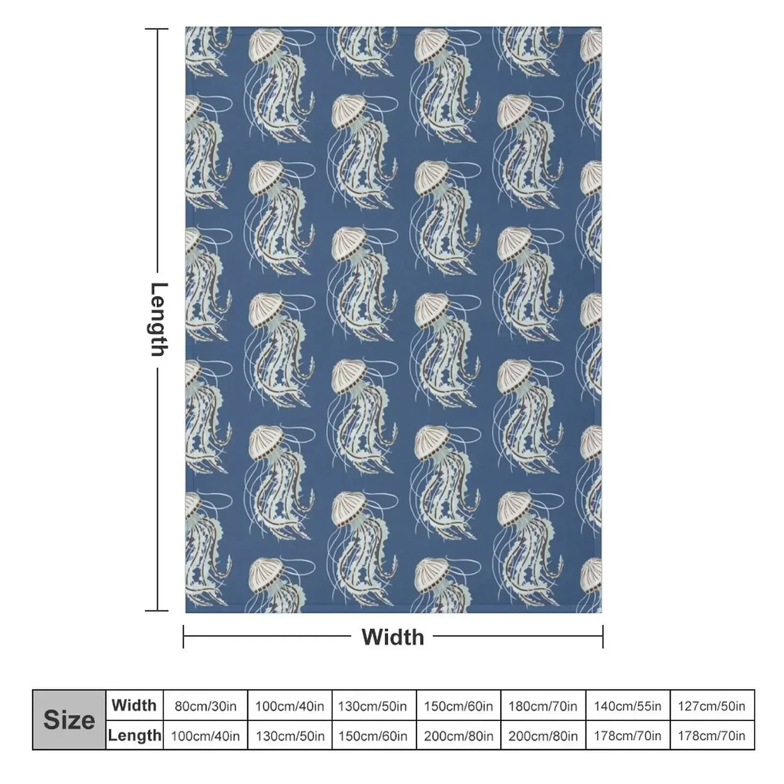 Translucent Jellyfish Throw Blanket Thin Baby Summer Thins decorative Decorative Throw Blankets