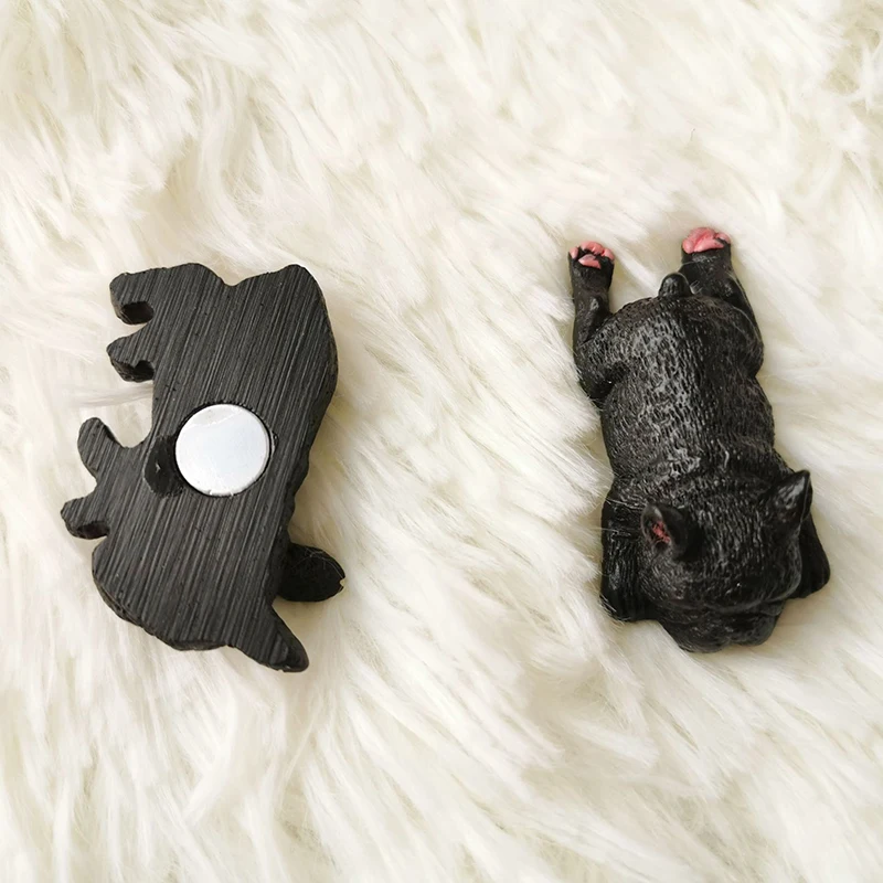 Cute Sleeping Dog 3D French Bulldog Magnet Refrigerator Whiteboard Dog Fridge Magnets for Office Home Decoration