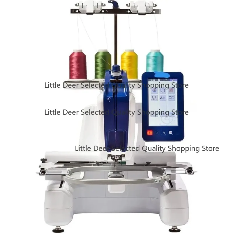 100 Single  Embidery Machine with 4 Spool Rack and Free Arm Ebroidery