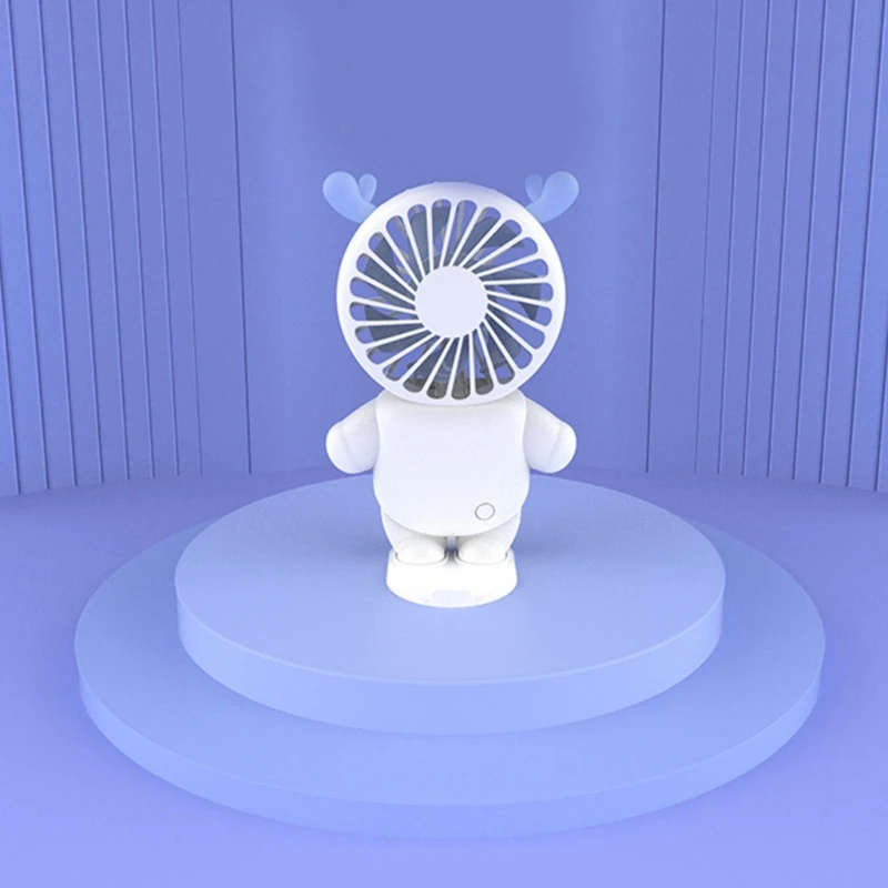 M2EE-Mini ventilador portátil Spaceman, aire acondicionado recargable por USB, 1200mAh
