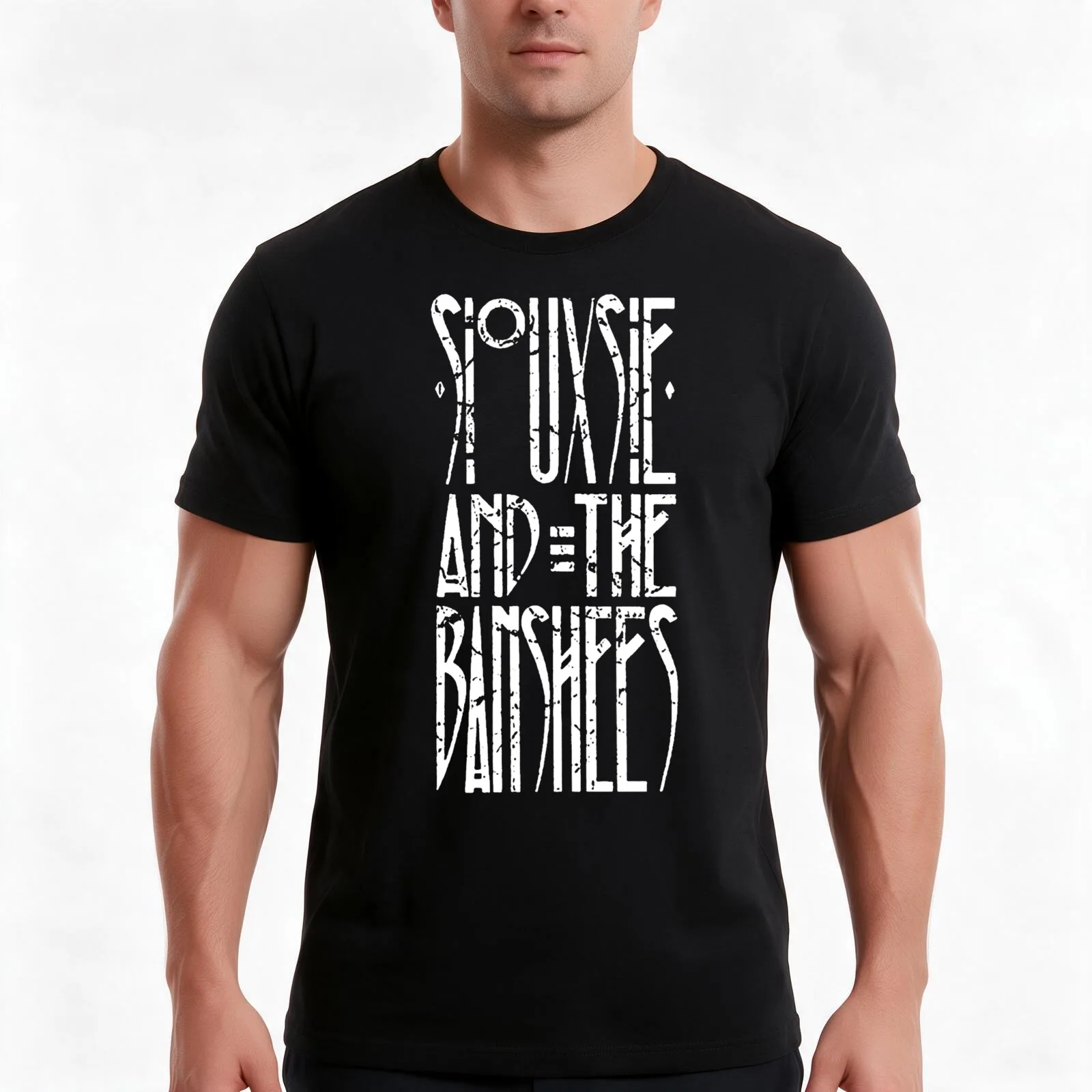 Souuxsie & The Banshees Logo T-Shirt Summer Casual Cotton Tee Oversized Streetwear Tops Vintage Graphic Print 100% Cotton