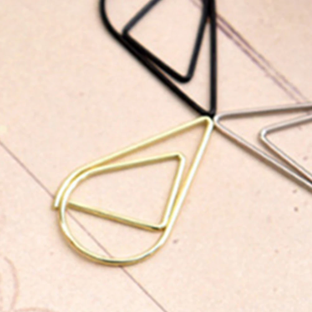 

100 Pcs Metal Paper Clip Special-shaped Clips Cute Steel Wire Paperclips Small Office
