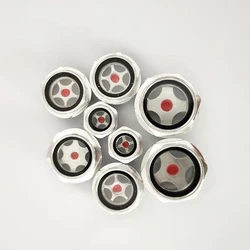 M36 M39 M42 M48 M60 Metric Male Thread Aluminum Alloy Hex Head Oil Level Sight Glass Window For Air Compressor Machine Tool