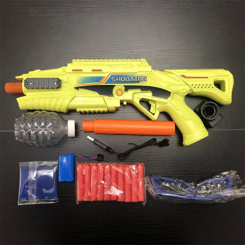 High-speed space Electric Gel Ball Toy Gun Burst Orange Plug And bottle Magazine For Outdoor Interactive Parent-child Games