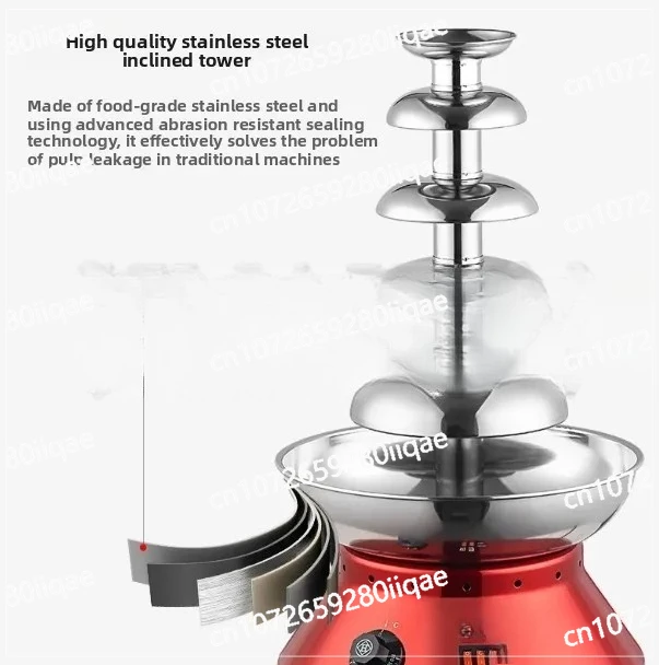 

Five-layer Faucet Waterfall Machine Buffet Party Wedding Reception Stainless Steel Five-layer Chocolate Fountain Machine