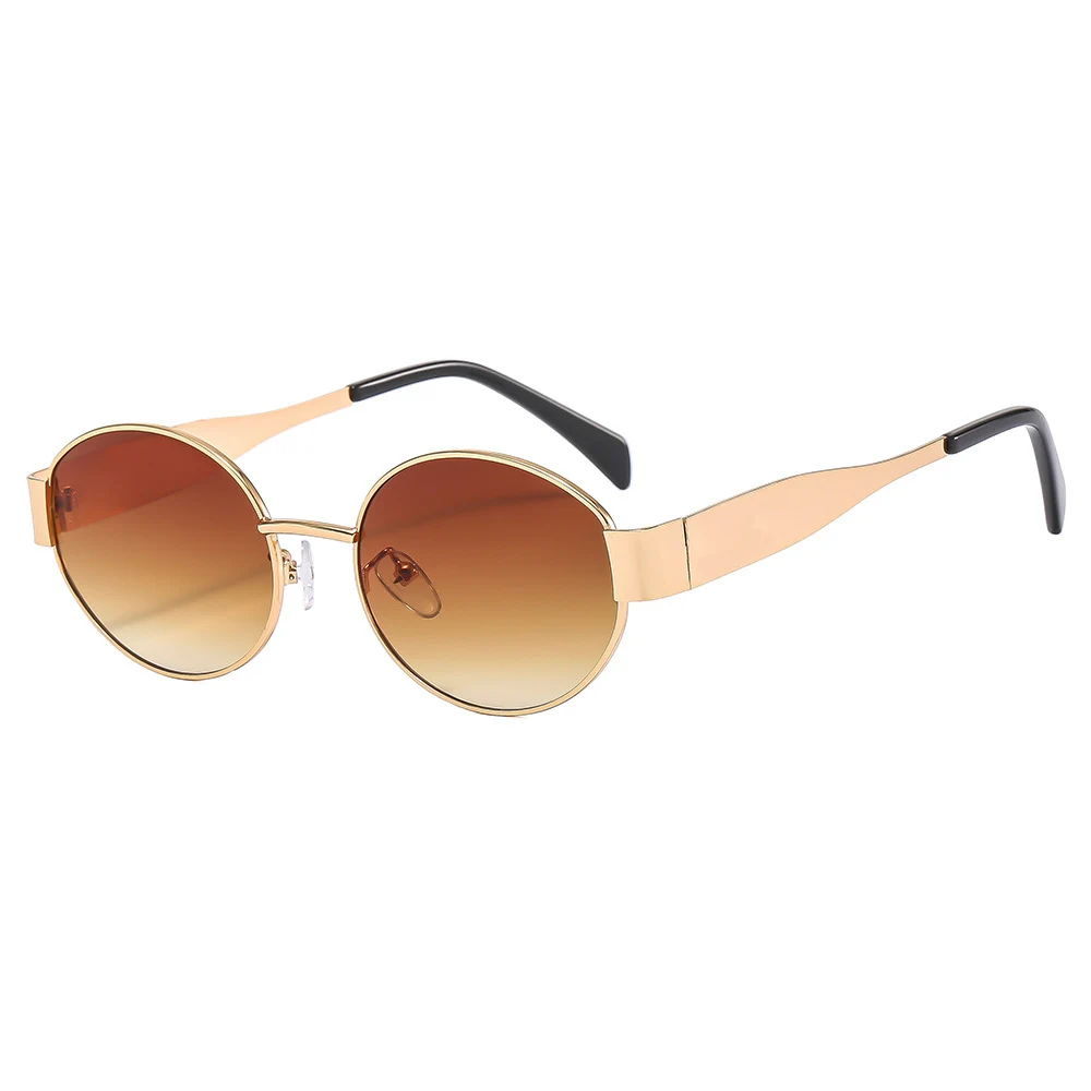 Arc de Triomphe sunglasses New  Metal Net Red  Men Women Sunglasses Retro Lisa with The Same Photo Sunglasses