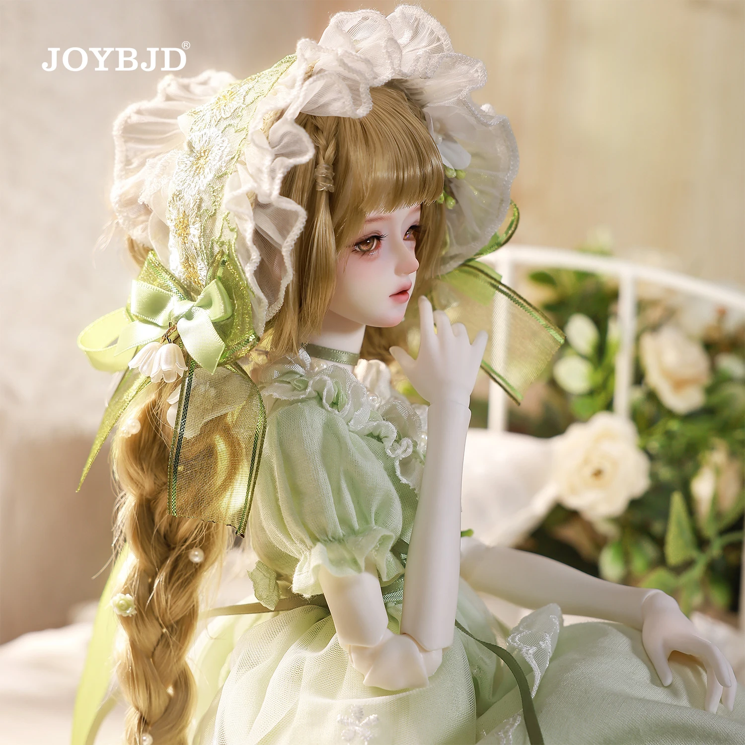 

JOYBJD BJD Кукла 1/4 Дафна С Лилия долины Принцесса Muxi Тело Пасторальный Цветок Эльф Куклы Полный комплект Парик Обувь Фигурка из смолы