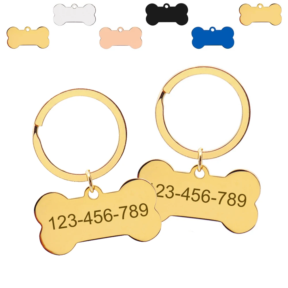 

Оптовая продажа, 100 шт., металлический брелок из нержавеющей стали, декоративный модный костяной многоцветный кулон, ожерелье с кошкой, аксессуары