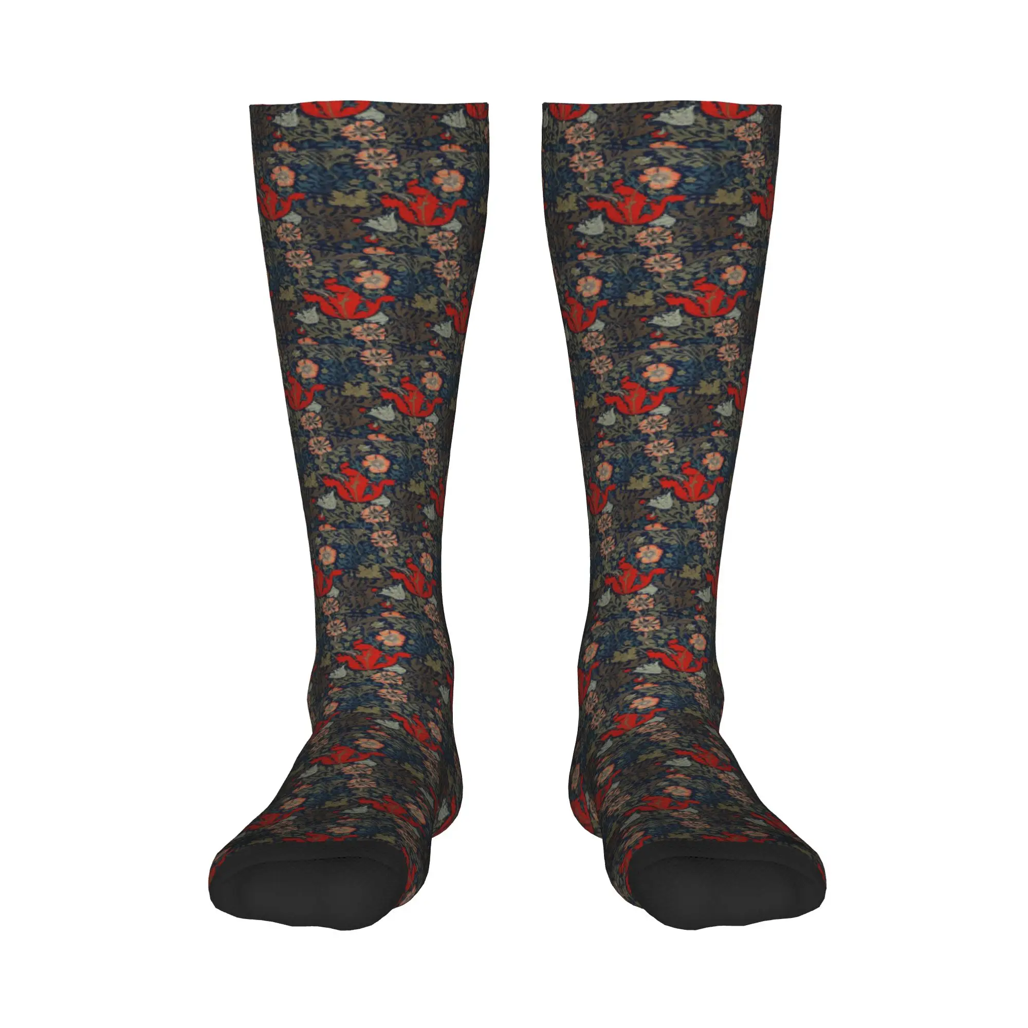 

All Seasons Crew Stockings William Morris Compton Socks Harajuku Funny Hip Hop Long Socks Accessories for Men Women