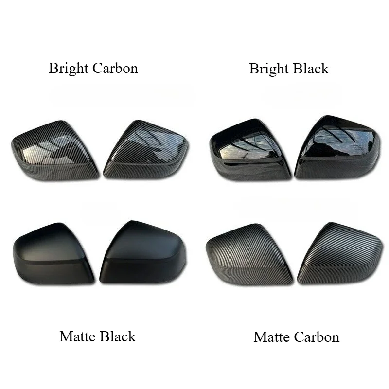 Car Rear View Mirror for Tesla Model Y Juniper 2025 ABS Carbon Fiber Decorative Shell Exterior Accessories Car Rearview Cover
