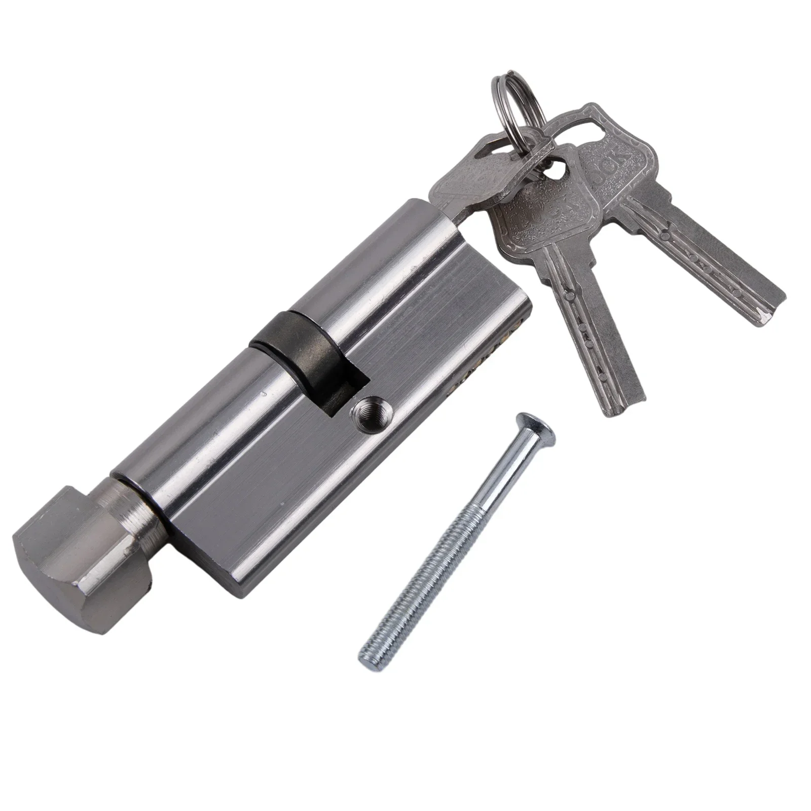 

Door Lock Cylinder With 3 Keys Anti Pick Anti Drill 6-Pin Cylinders Aluminum Alloy Anti-Theft Entrance Door Lock Hardware