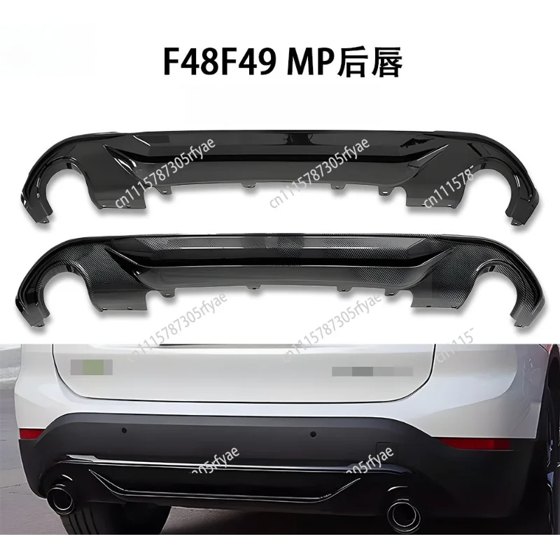 Rear Lip Spoiler Gloss Black MP Style Rear Bumper Trim For BMW X1 F48 F49 2016+ Car Exterior Styling Accessory
