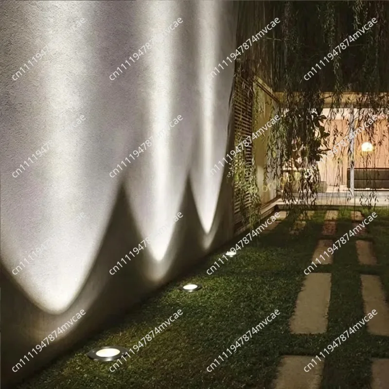 Outdoor waterproof narrow beam of light buried light embedded underwater landscape spotlight staircase step light