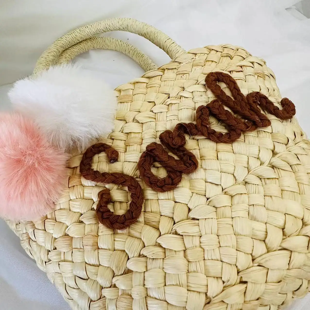 Cesta personalizada de paja, bolsa de despedida de soltera, bolsa de dama de honor personalizada, bolsa de regalo, bolsas de boda, cesta de cumpleaños, venta al por mayor