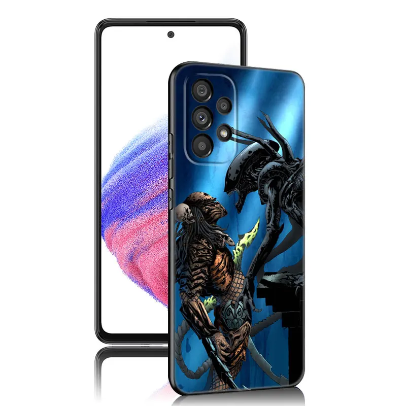 Alien Predator Phone Case For Samsung A13 A22 A24 A32 4G A23 A25 A34 A35 A52S A53 A54 A55 A73 5G A12 A14 A15 A31 A33 A50 A51 A72