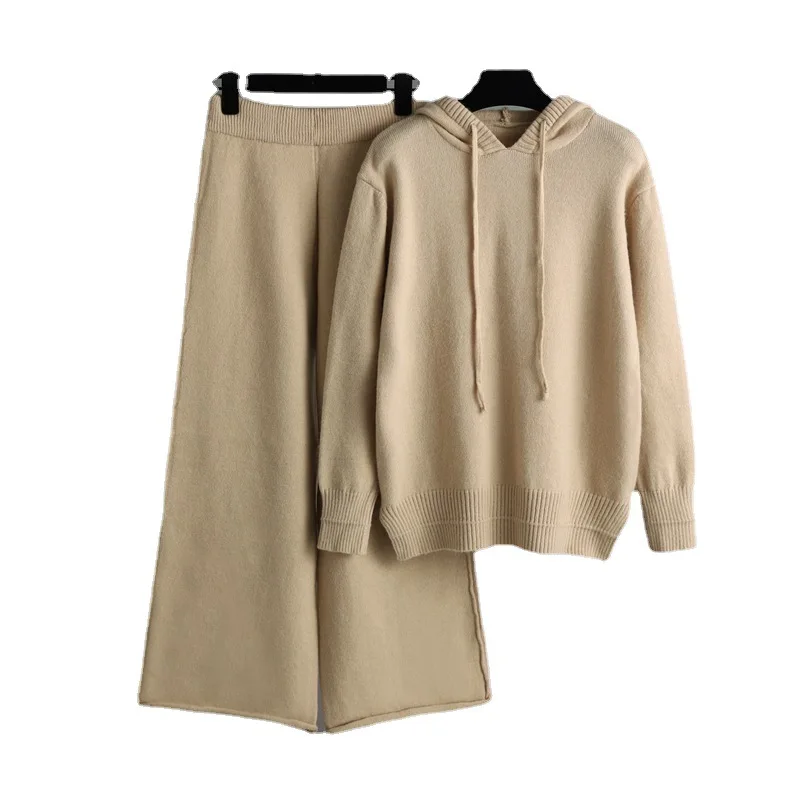 Fashionable Short Hooded Casual Slimming Two-Piece Set for Plus Size Women Summer Breathable Comfortable Polyester Fiber Wh3