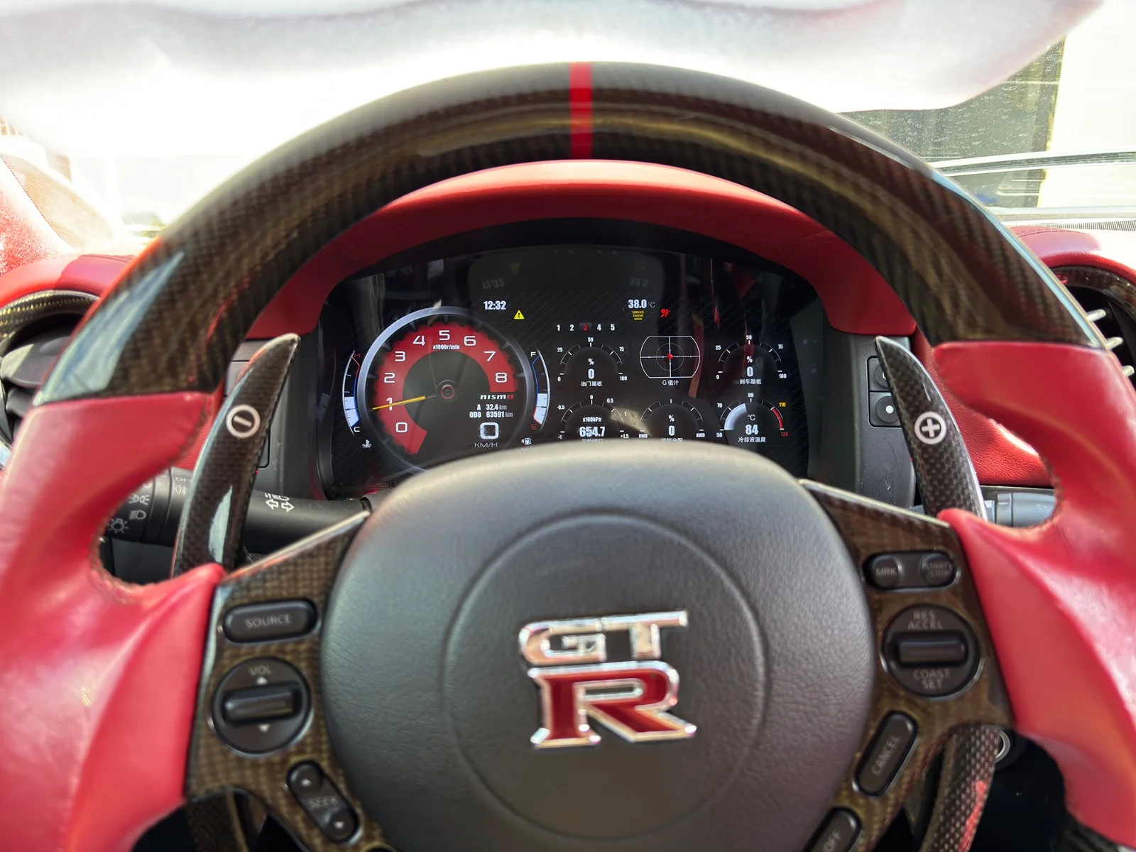 12.3’’ Linux LCD Instrument For Nissan GT-R R35 2009-2017 Digital Cluster Dashboard Panel Speedometer Cockpit Display