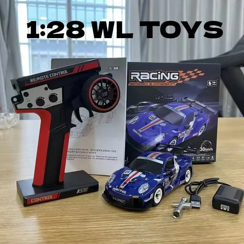 新しい 1:28 WL Toys 284191 シミュレーション衝撃吸収 RCカー 電動四輪駆動ドリフトカー 30km/H おもちゃモデル 男の子向けギフト