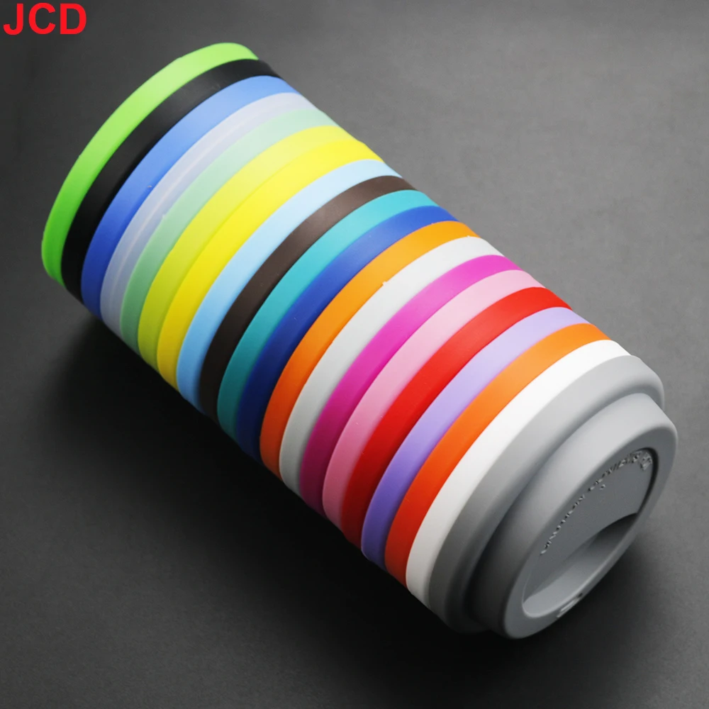 1pcs 9cm Universal Reusable Silicone Cup Lids Fresh Cover Silicone Insulation Anti-Dust Cup Cover Coffee Mug Lids Cup Sleeve