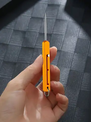 Palitos de dente de titânio portáteis com ajuste de três engrenagens, palitos reutilizáveis de metal, selecionador de frutas versátil