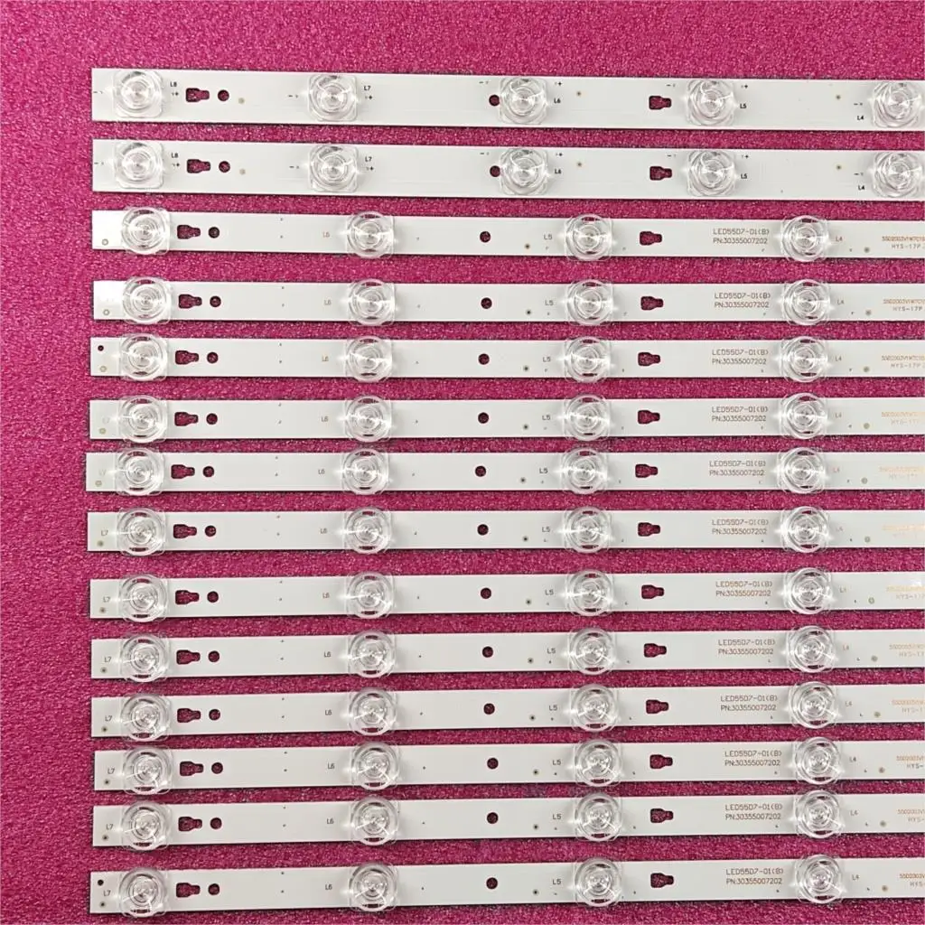 14pcs x LED Backlight for POLAROID MHDV5533-U4 LT-55C550 LED55D08B-ZC14CG-02 LED55D07A-ZC14CG-02 30355008225