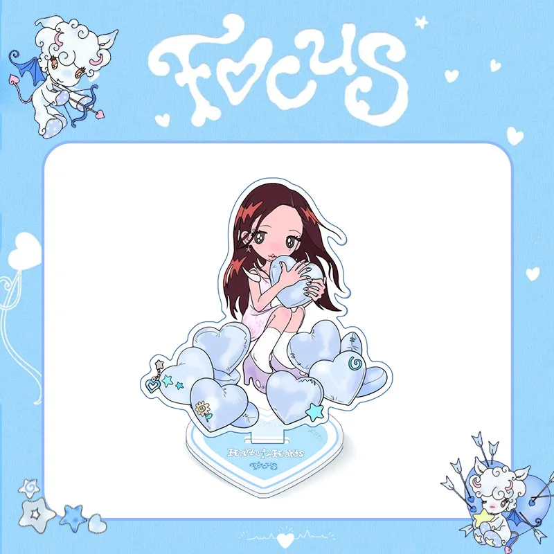 kpop Hearts2Hearts Standee طباعة شخصية لطيف الحلو الاكريليك الروبوت سطح المكتب زخرفة Jiwoo كارمن المشجعين هدية keychian