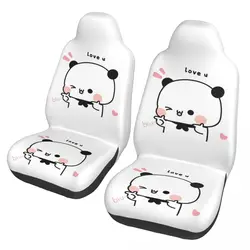 Bear Panda Dudu Finger Guns Love coprisedile universale per auto Four Seasons Women Seat Cushion/Cover caccia in poliestere