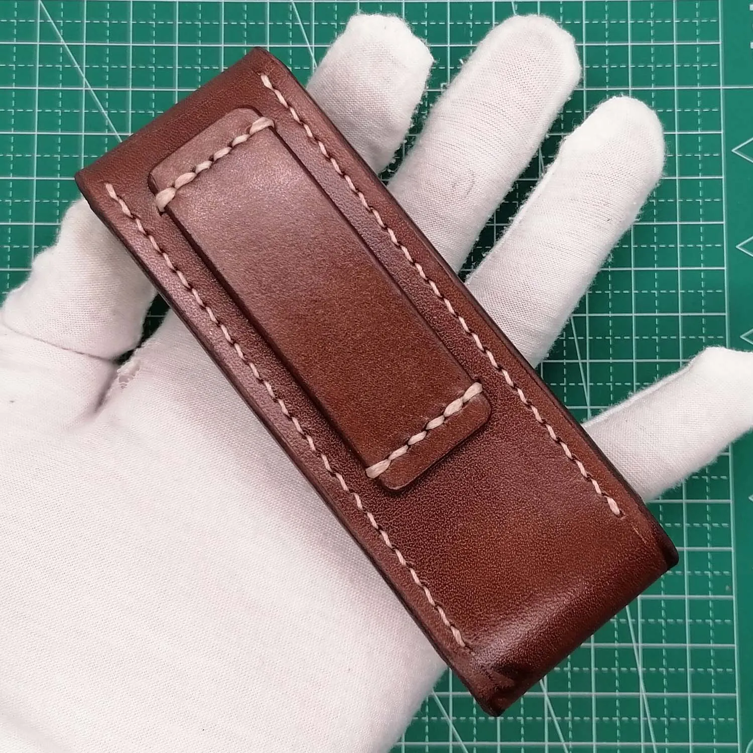 1 Pair Hand Made Leather Sheath Pouch for 111mm Victorinox Swiss Army Knife SAK Modify DIY Handle