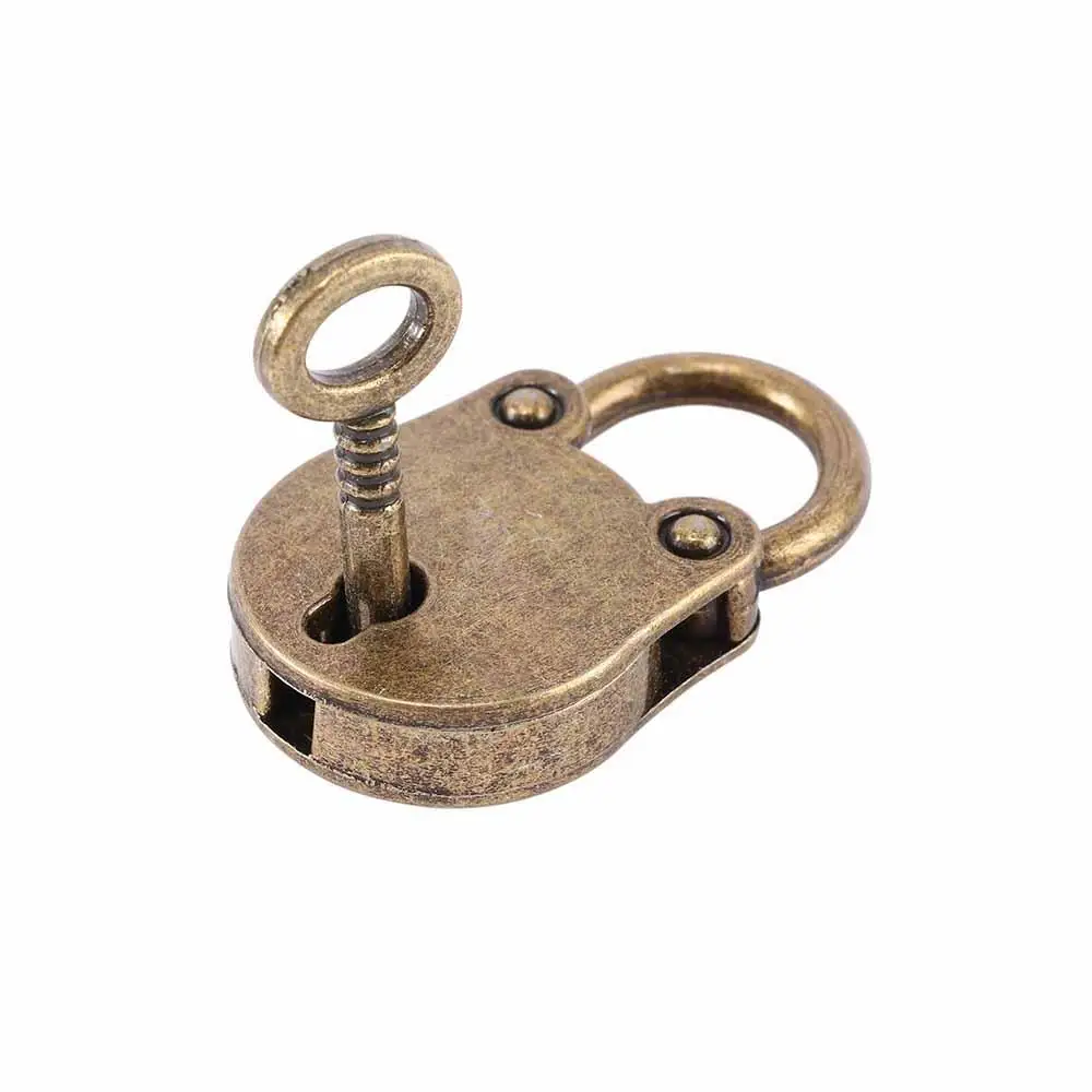 1 Set Mini Archaize with Key Old Vintage Lock Padlocks