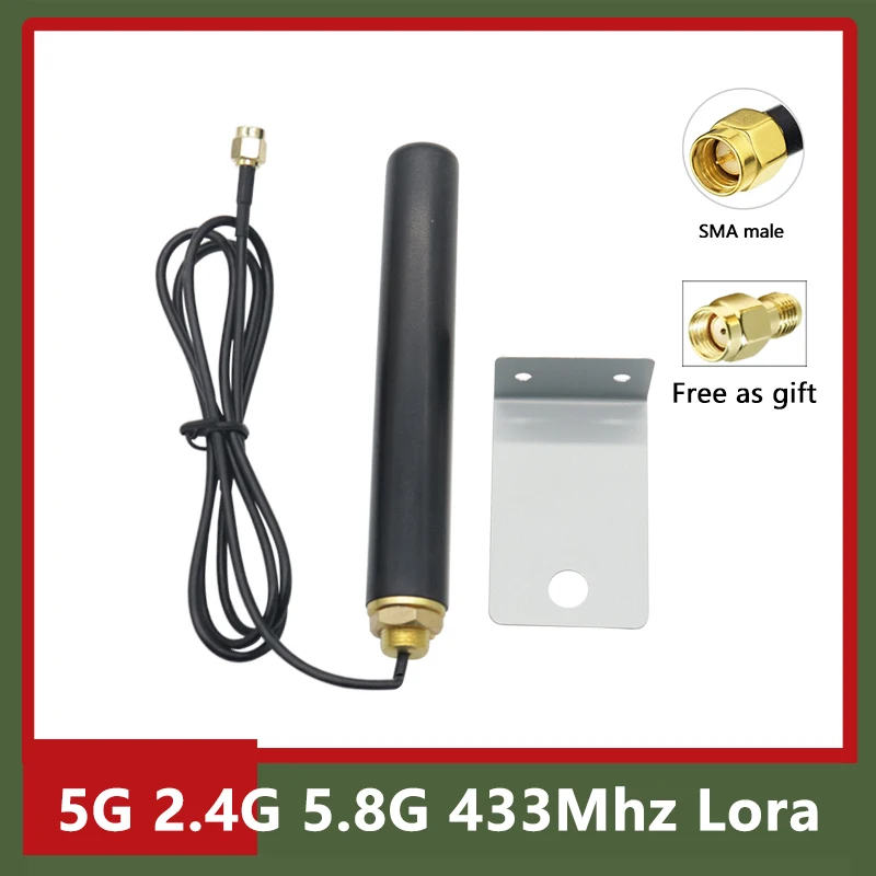 

5G 4G LTE 3G GSM 2.4G 5.8G Dual Band 433Mhz Lora Cabinet Antenna Indoor Outdoor IP67 Waterproof Aerial With SMA For Signal Boost